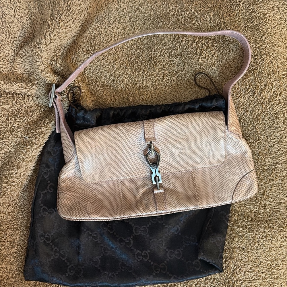 Gucci python leather Jackie - Picture 3 of 3